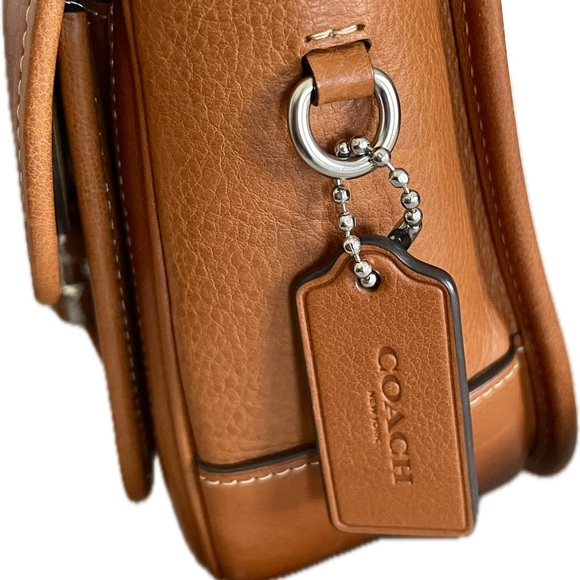 Coach Tabby Large Messenger Vegetable-Tanned Leather Crossbody Bag - Picture 6 of 16